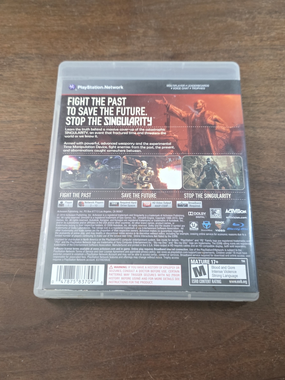 Sony PS3 Singularity Game CIB - Picture 4 of 4